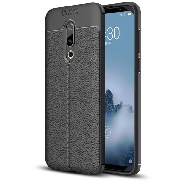 

Защитный чехол Deexe Leather Cover для Meizu 16th - Black