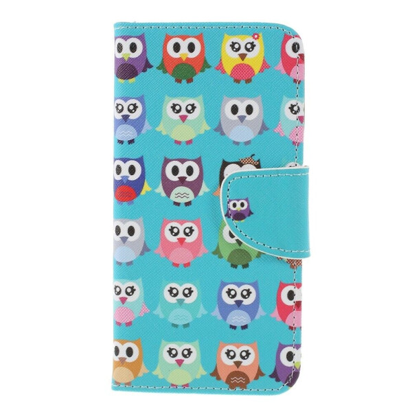 

Чехол-книжка Deexe Color Wallet для Xiaomi Redmi 6 - Multiple Owls