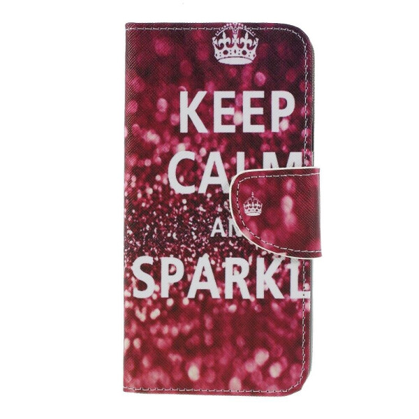 

Чехол-книжка Deexe Color Wallet для Xiaomi Redmi 6 - Keep Calm and Sparkle