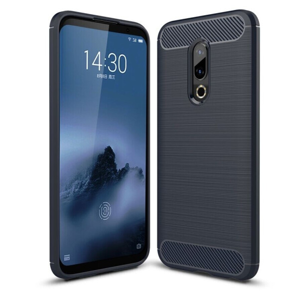 

Защитный чехол UniCase Carbon для Meizu 16 Plus - Dark Blue