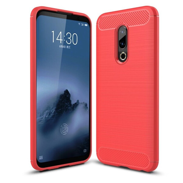 

Защитный чехол UniCase Carbon для Meizu 16 Plus - Red