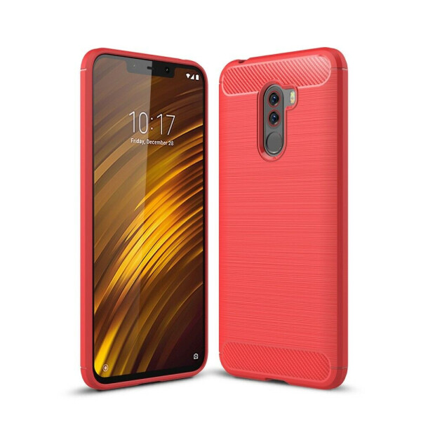 

Защитный чехол UniCase Carbon для Xiaomi Poco F1 - Red