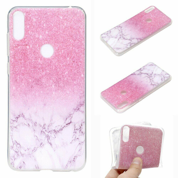 

Силиконовый (TPU) чехол Deexe Pretty Glossy для ASUS Zenfone 5 (ZE620KL) - Pink Glitter and Marble