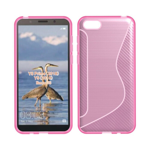 

Силиконовый (TPU) чехол Deexe S Line для Huawei Y5 2018 / Y5 Prime 2018 / Honor 7A - Pink