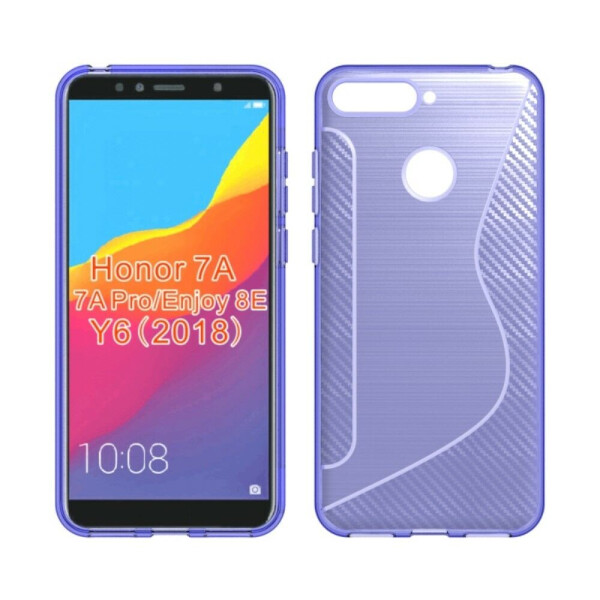 

Силиконовый (TPU) чехол Deexe S Line для Huawei Y6 Prime 2018 / Honor 7A Pro - Purple