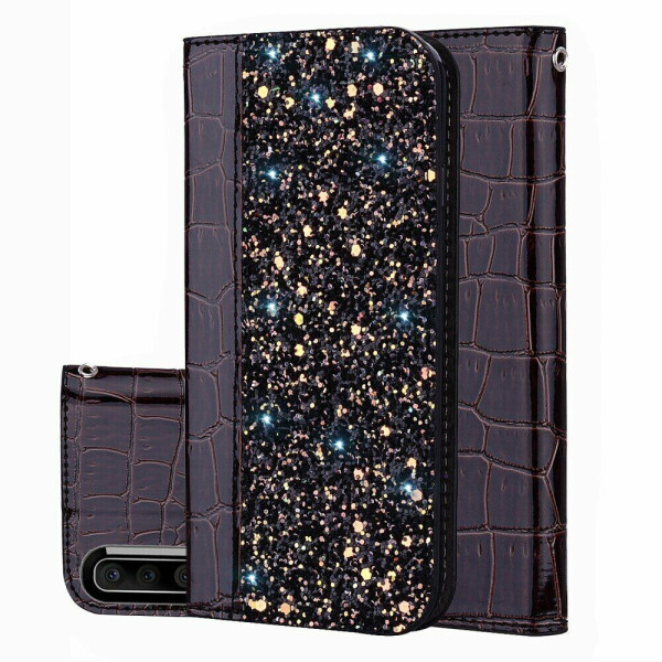

Чехол-книжка Deexe Glittery Crocodile для Samsung Galaxy A50 (A505) / A30s (A307) / A50s (A507) - Black