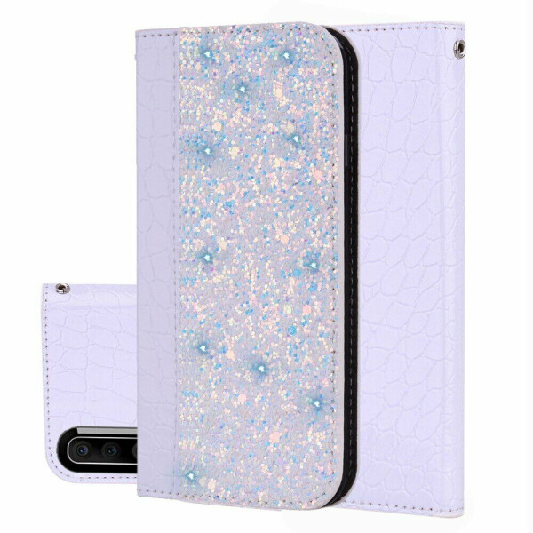 

Чехол-книжка Deexe Glittery Crocodile для Samsung Galaxy A50 (A505) / A30s (A307) / A50s (A507) - White