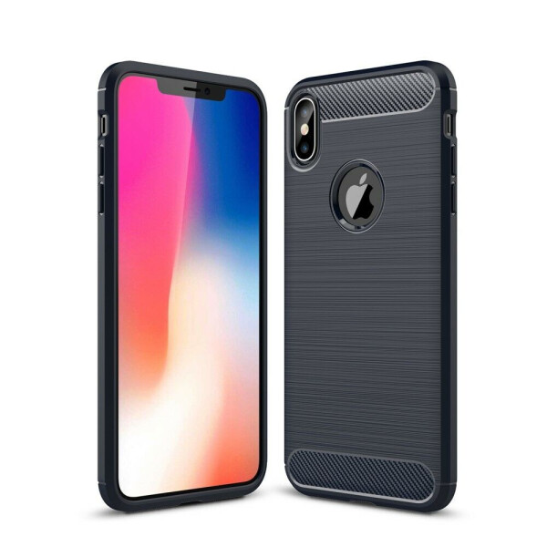 

Защитный чехол UniCase Carbon для Apple iPhone XS Max - Dark Blue
