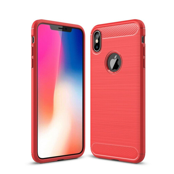 

Защитный чехол UniCase Carbon для Apple iPhone XS Max - Red
