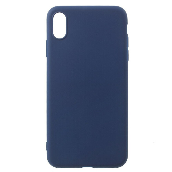 

Силиконовый (TPU) чехол Deexe Matte Case для Apple iPhone XS Max - Dark Blue