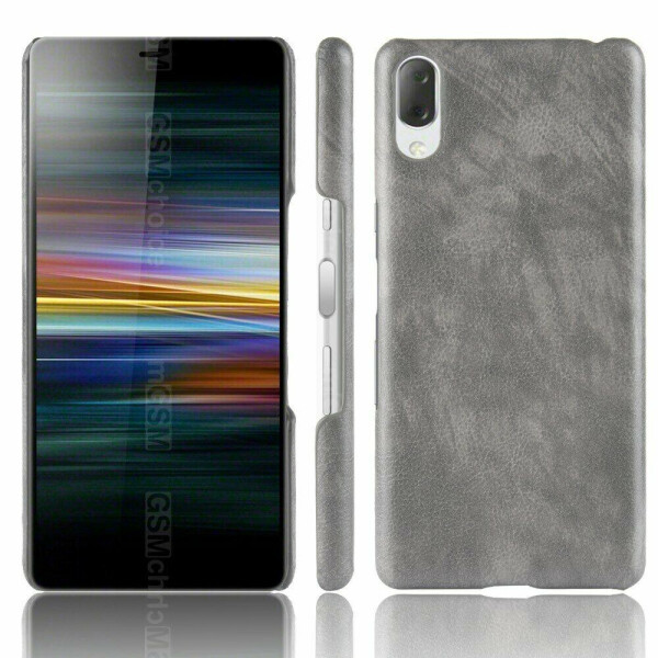 

Защитный чехол Deexe Leather Back Cover для Sony Xperia L3 - Grey