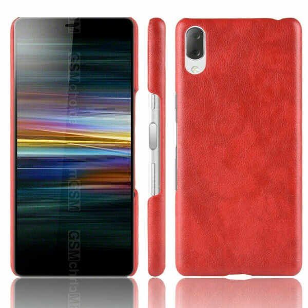 

Защитный чехол Deexe Leather Back Cover для Sony Xperia L3 - Red