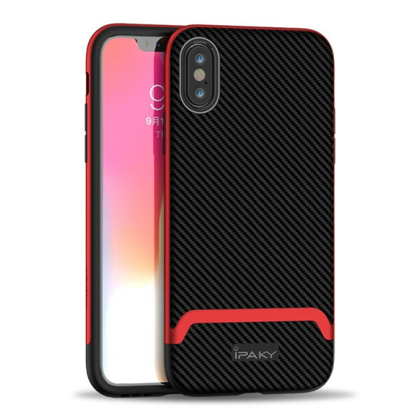 

Защитный чехол IPAKY Hybrid Cover для Apple iPhone XS Max - Black / Red