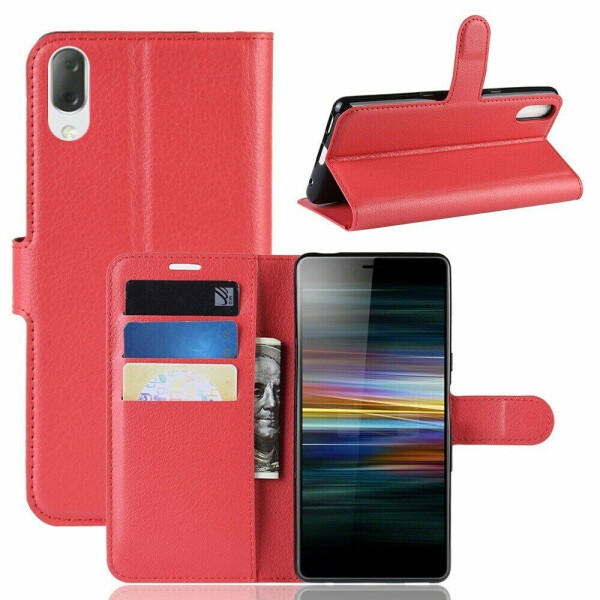 

Чехол-книжка Deexe Book Type для Sony Xperia L3 - Red