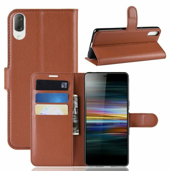 

Чехол-книжка Deexe Book Type для Sony Xperia L3 - Brown