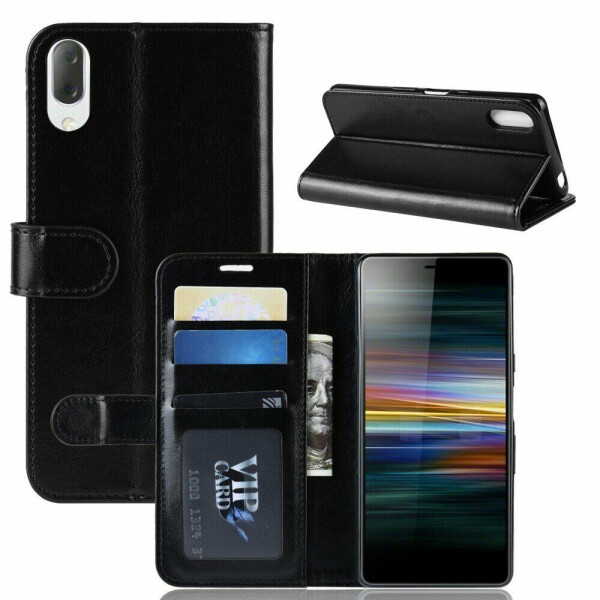 

Чехол-книжка Deexe Wallet Style для Sony Xperia L3 - Black
