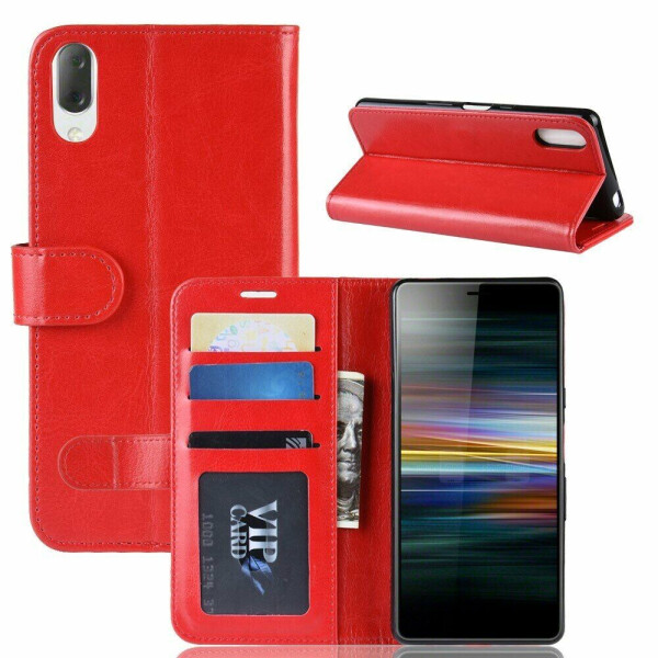 

Чехол-книжка Deexe Wallet Style для Sony Xperia L3 - Red