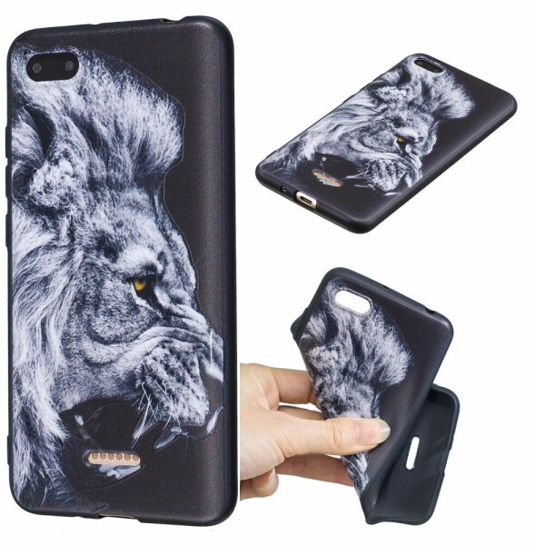 

Силиконовый (TPU) чехол Deexe Life Style для Xiaomi Redmi 6A - Lion