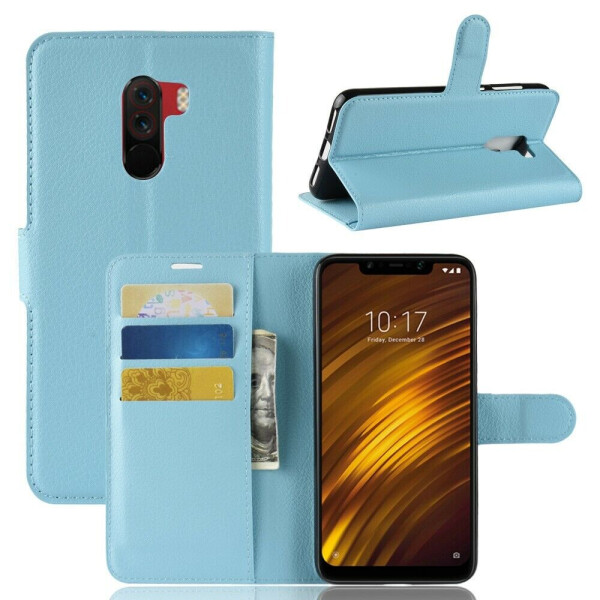 

Чехол-книжка Deexe Book Type для Xiaomi Poco F1 - Blue