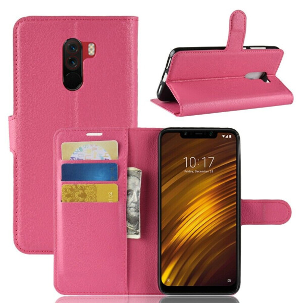 

Чехол-книжка Deexe Book Type для Xiaomi Poco F1 - Rose