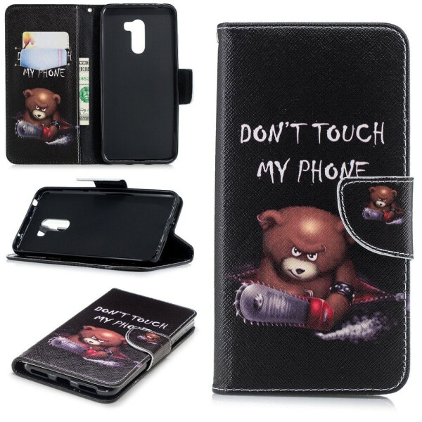 

Чехол-книжка Deexe Color Wallet для Xiaomi Poco F1 - Bear and Warnings