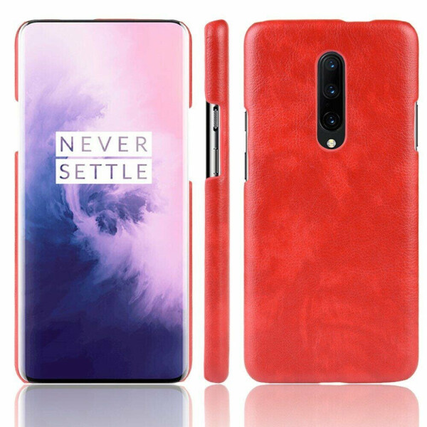 

Защитный чехол Deexe Leather Back Cover для OnePlus 7 Pro - Red