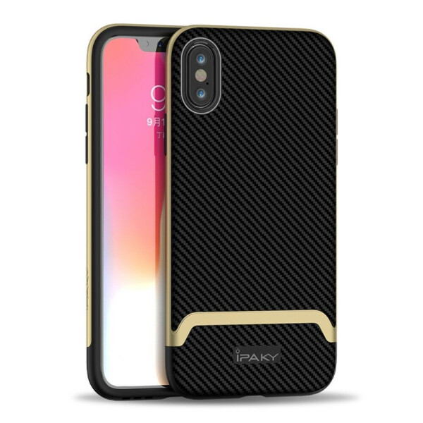 

Защитный чехол IPAKY Hybrid для Apple iPhone XS - Black / Gold