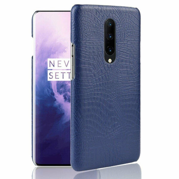 

Защитный чехол Deexe Croco Style для OnePlus 7 Pro - Dark Blue