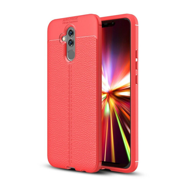 

Защитный чехол Deexe Leather Cover для Huawei Mate 20 Lite - Red