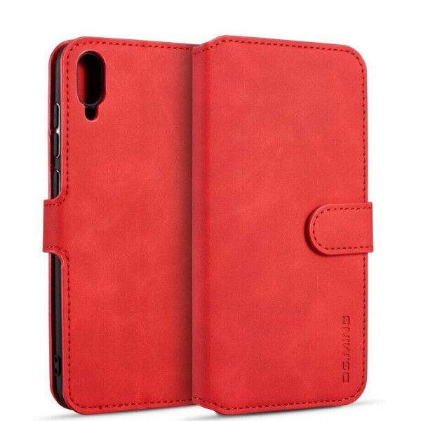 

Чехол DG.MING Retro Style для Huawei Y6 2019 - Red