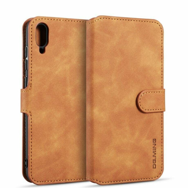 

Чехол DG.MING Retro Style для Huawei Y6 2019 - Brown