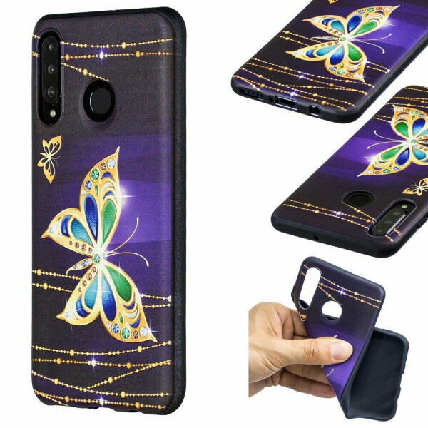 

Силиконовый (TPU) чехол UniCase Color Style для Huawei P30 Lite - Diamante Butterfly