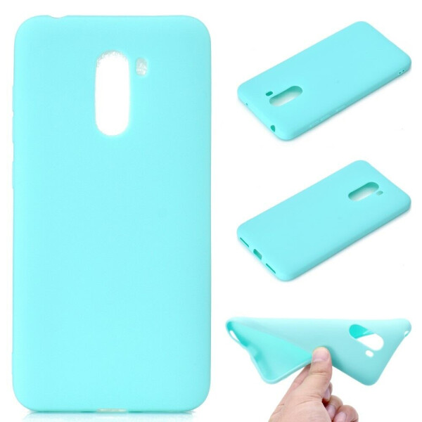 

Силиконовый (TPU) чехол Deexe Matte Case для Xiaomi Poco F1 - Baby Blue