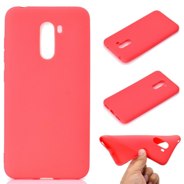 

Силиконовый (TPU) чехол Deexe Matte Case для Xiaomi Poco F1 - Red