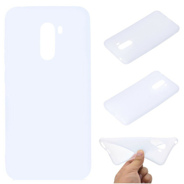

Силиконовый (TPU) чехол Deexe Matte Case для Xiaomi Poco F1 - White