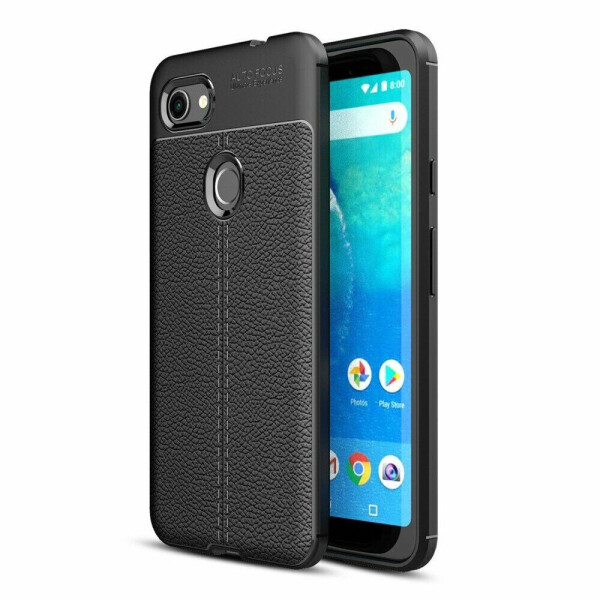 

Защитный чехол Deexe Leather Cover для Google Pixel 3a XL - Black