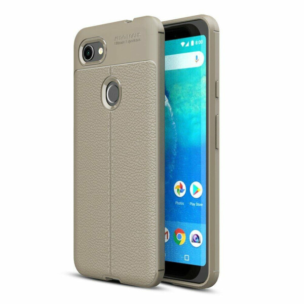 

Защитный чехол Deexe Leather Cover для Google Pixel 3a XL - Grey