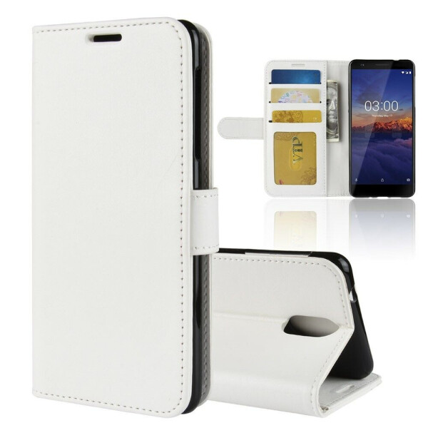 

Чехол-книжка Deexe Wallet Style для Nokia 3 2018 / Nokia 3.1 - White