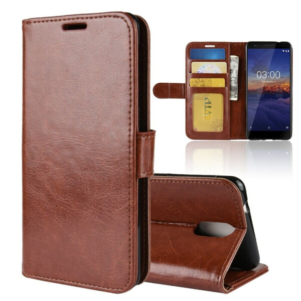 

Чехол-книжка Deexe Wallet Style для Nokia 3 2018 / Nokia 3.1 - Brown