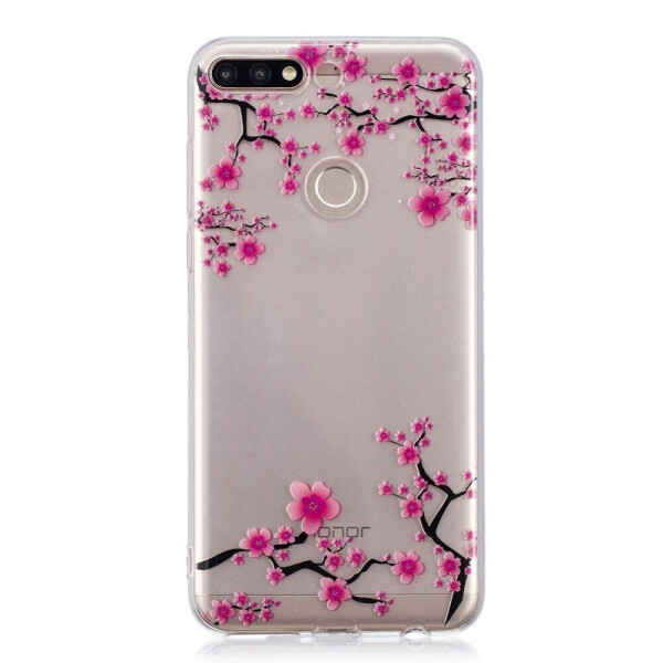 

Силиконовый (TPU) чехол Deexe Pretty Glossy для Huawei Y7 2018 / Y7 Prime 2018 / Honor 7C Pro - Plum Blossom