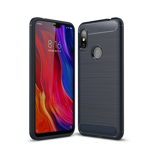 

Защитный чехол UniCase Carbon для Xiaomi Redmi Note 6 / Note 6 Pro - Dark Blue
