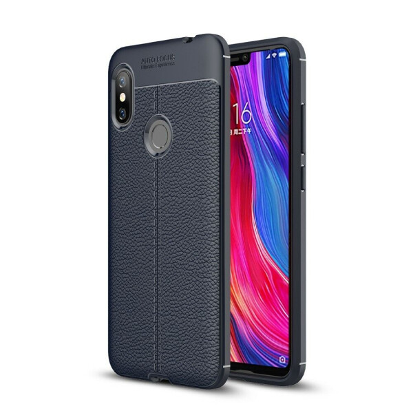 

Защитный чехол Deexe Leather Cover для Xiaomi Redmi Note 6 / Note 6 Pro - Dark Blue