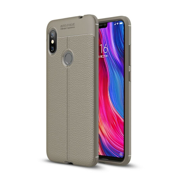 

Защитный чехол Deexe Leather Cover для Xiaomi Redmi Note 6 / Note 6 Pro - Grey