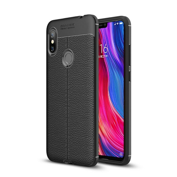 

Защитный чехол Deexe Leather Cover для Xiaomi Redmi Note 6 / Note 6 Pro - Black