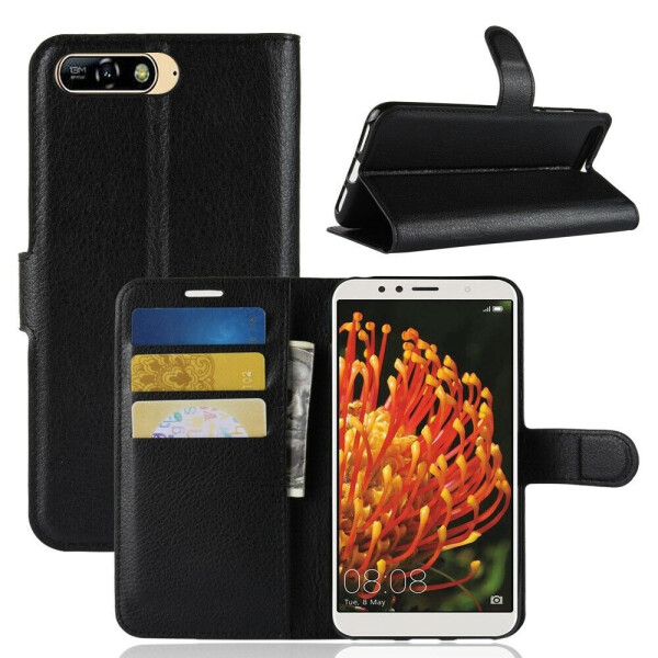 

Чехол-книжка Deexe Book Type для Huawei Y6 2018 - Black