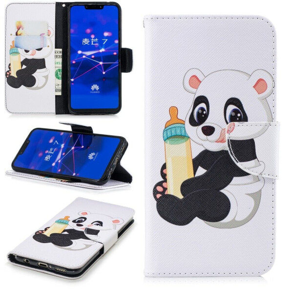 

Чехол-книжка Deexe Color Wallet для Huawei Mate 20 Lite - Panda Holding a Bottle