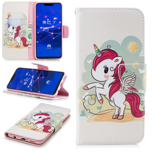 

Чехол-книжка Deexe Color Wallet для Huawei Mate 20 Lite - Unicorn