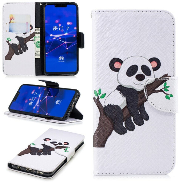 

Чехол-книжка Deexe Color Wallet для Huawei Mate 20 Lite - Panda on the Tree