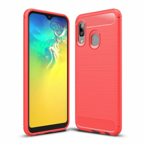 

Защитный чехол UniCase Carbon для Samsung Galaxy A20e - Red