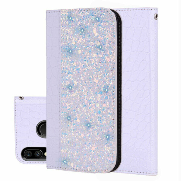 

Чехол-книжка Deexe Glittery Crocodile для Samsung Galaxy M20 (M205) - White